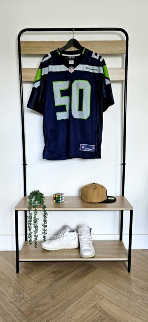 K.J. Wright #50 Seahawks NFL Pro Line OnField Jersey – Mens L – Blue