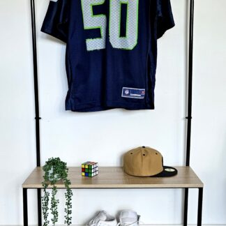 K.J. Wright #50 Seahawks NFL Pro Line OnField Jersey – Mens L – Blue