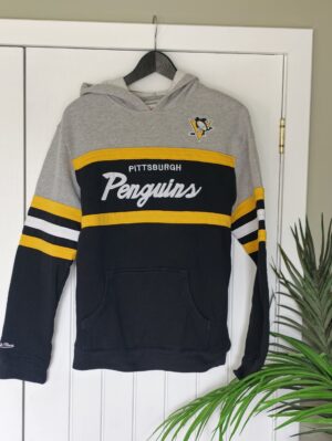Pittsburgh Penguins Coach Hoodie Mitchell & Ness XL Youth